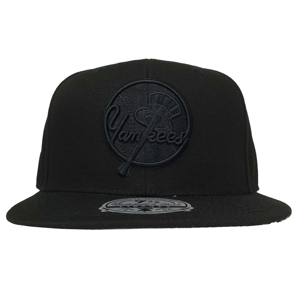 New York Yankees Mitchell & Ness MLB Fitted 7 3/8 Flatbill Cap Hat‎ 3D Logo NWT